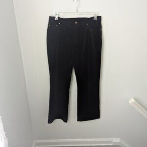 Jones New York Signature Women's Black Velvet Trousers, 12